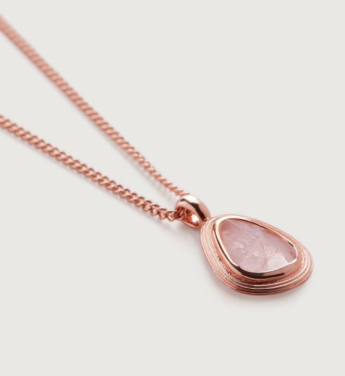 Monica Vinader Rose Quartz Necklace