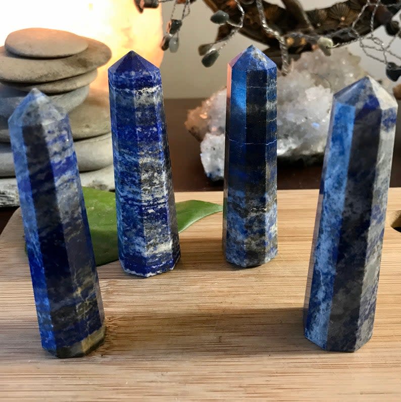 STYLECASTER | Best Places to Buy Crystals | lapiz lazuli crystal tower