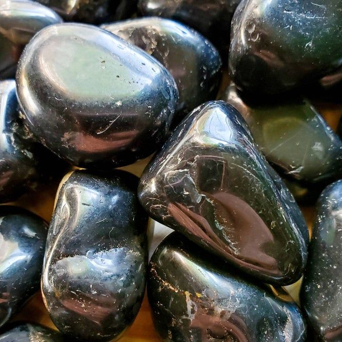 Black Onyx Tumbled Gemstones