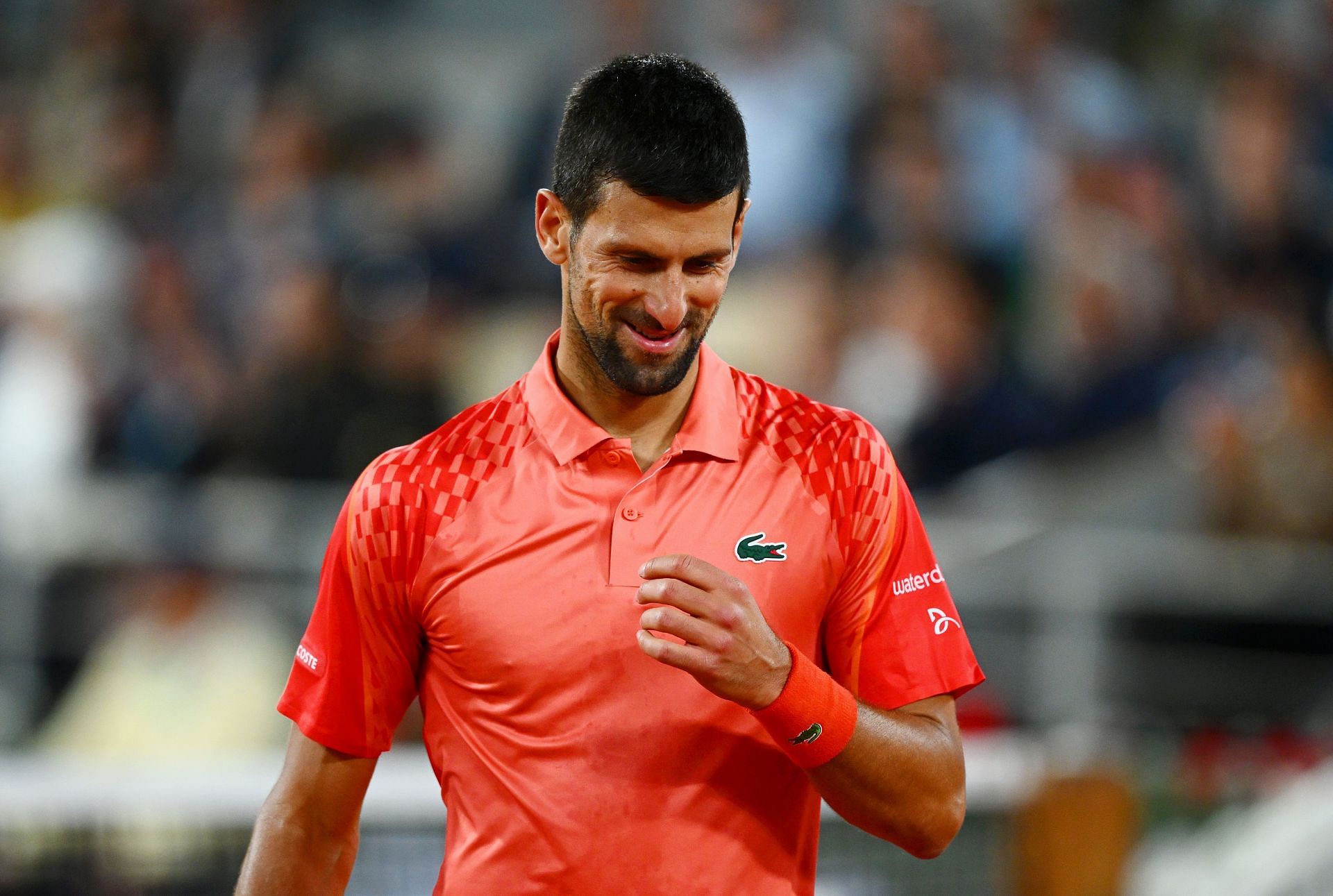 Novak Djokovic at the 2023 French Open