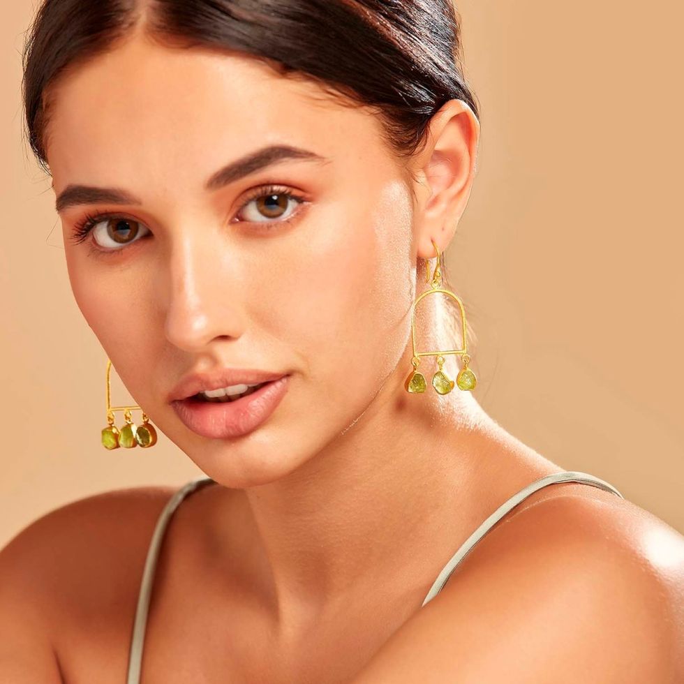 Lime Dangler Earring