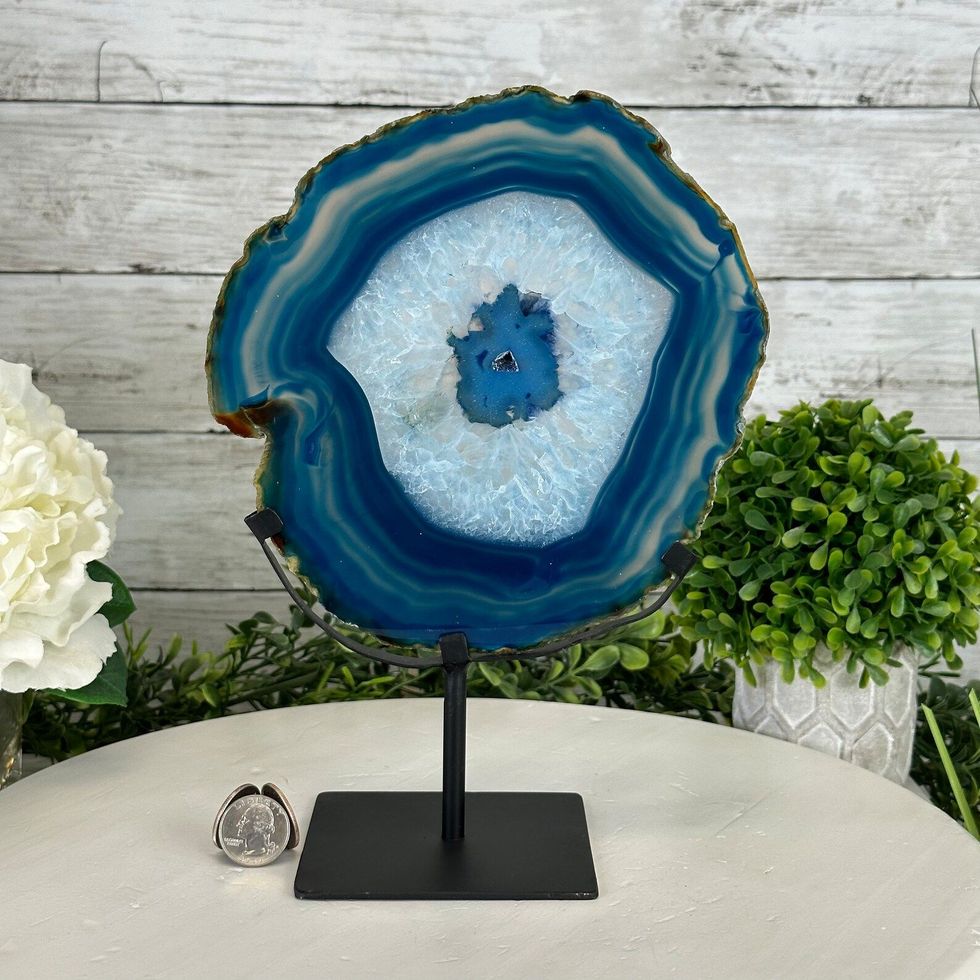 Brazilian Blue Agate Slice