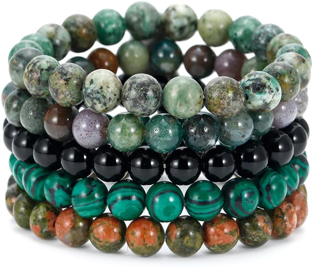 BOMAIL Gemstone Bracelet Set