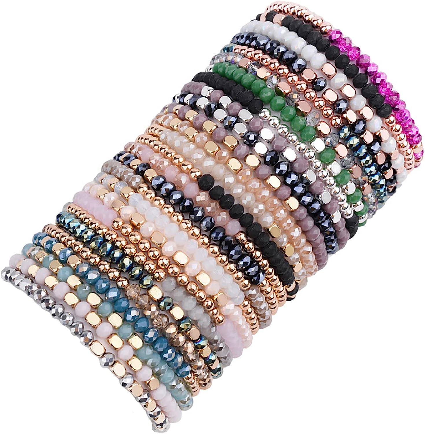 WAINIS Boho Beaded Bracelets (27Pcs)