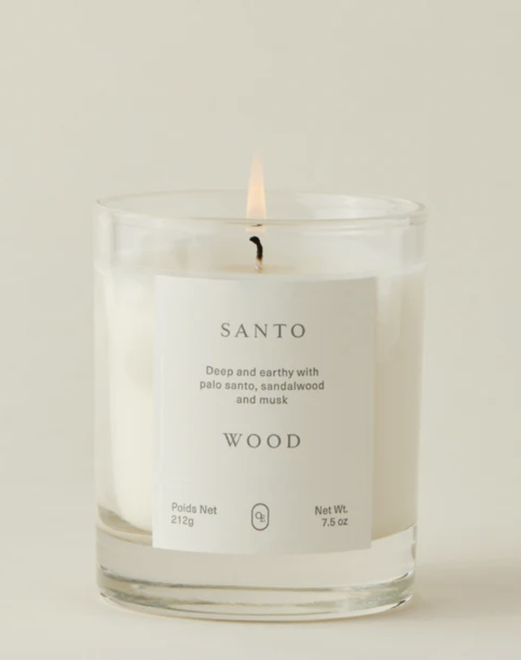 Santo Wood Candle