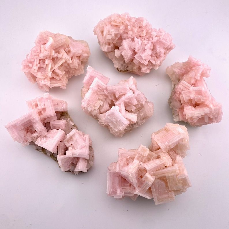 Pink Halite Cluster