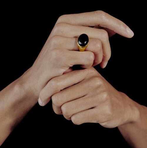 Onyx Dome Ring