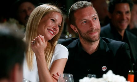 Even her divorce was beautiful … Paltrow and Chris Martin pictured together in 2014.