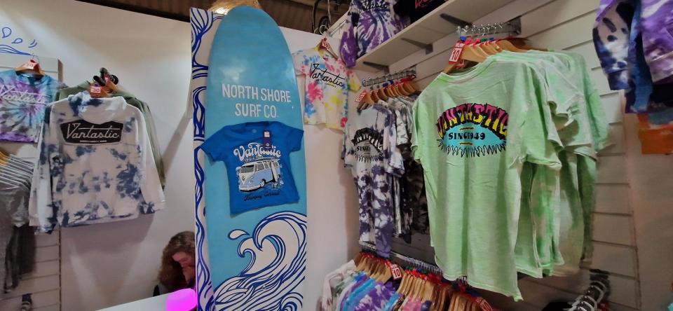 Affordable surf-style t-shirts and hoodies at the North Shore Surf Co (Photo: Lucinda Herbert)